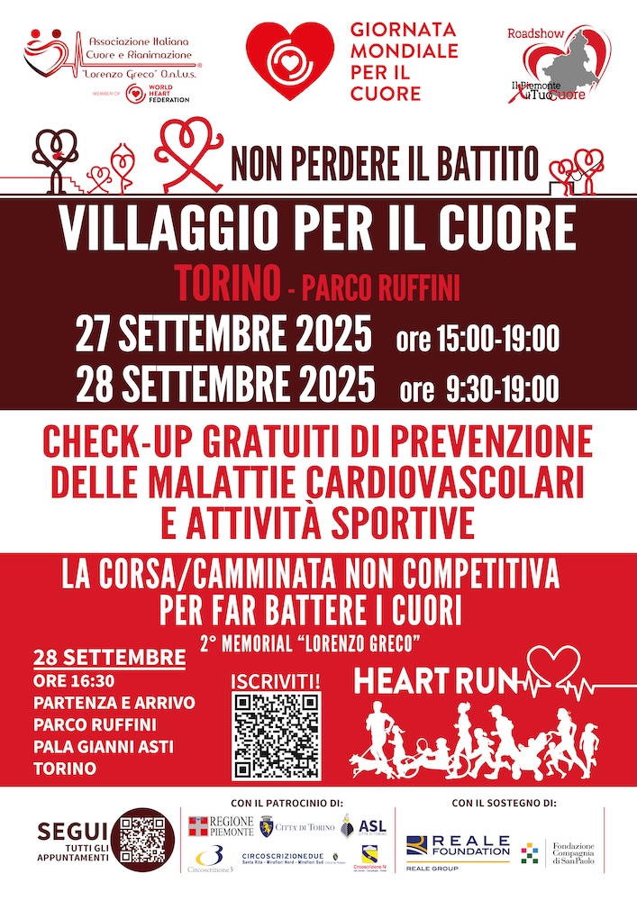 TORINO PARCO RUFFINI il VILLAGGIO PER IL CUORE vi aspetta 27-28 Settembre